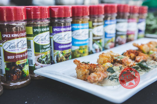 Asiago Creamed Collards with Crispy Fried Shrimp