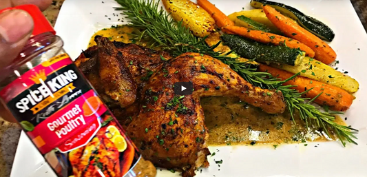 Perfect Roast Chicken & Gravy with Roasted Vegetables
