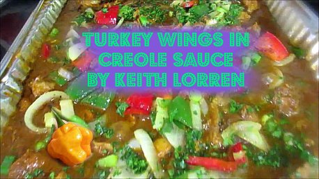 Smothered Turkey Wings in Haitian Creole Sauce