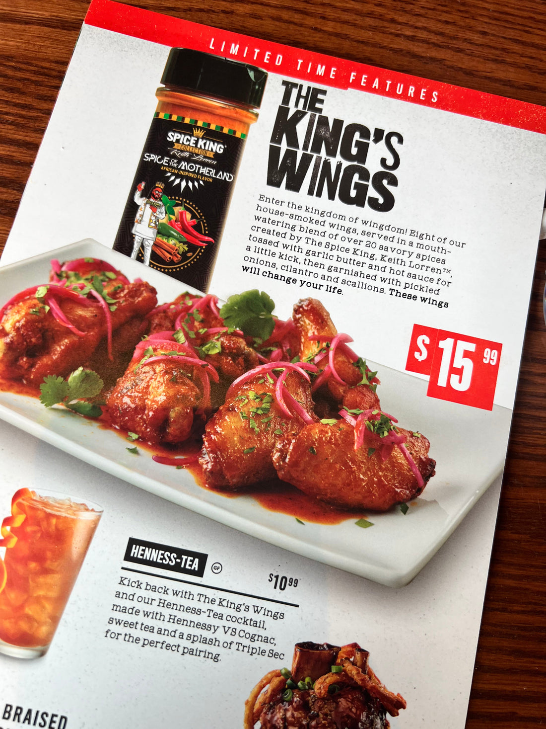 Smokey Bones adds The Spice King's Wings to The Menu
