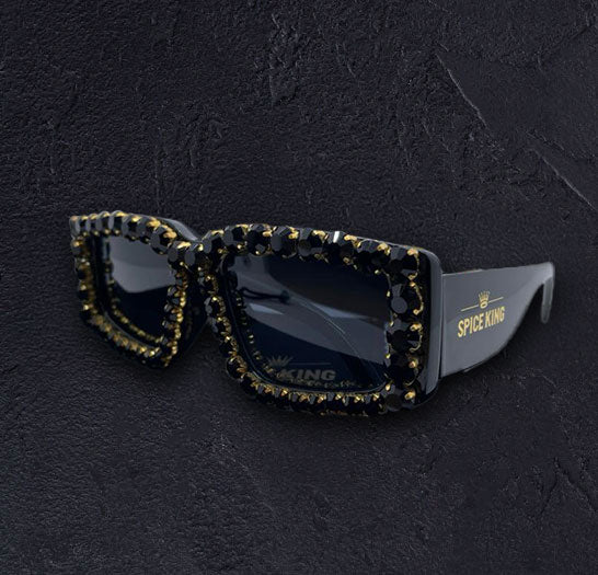 Luxury Sun Glasses : Iced Crown & Onyx Royale