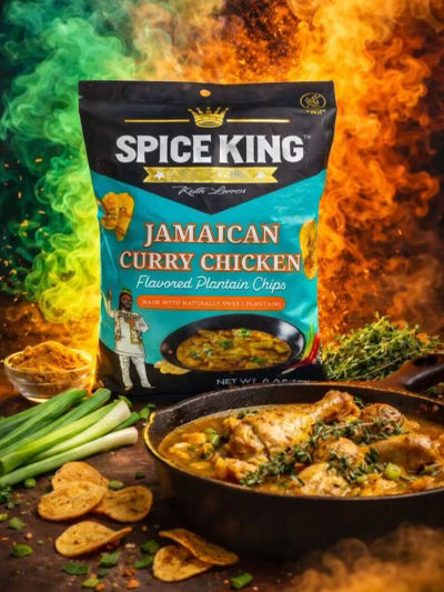 Jamaican Curry Chicken Plantain Chips
