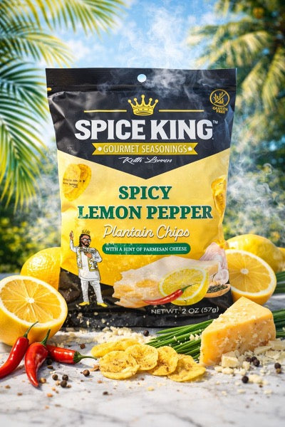 Lemon Pepper Parmasean Plantain Chips