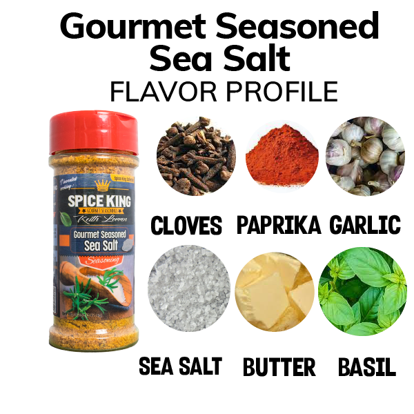 The Spice King Gourmet Seasoned Sea Salt